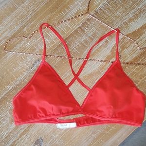 Scarlet red bra